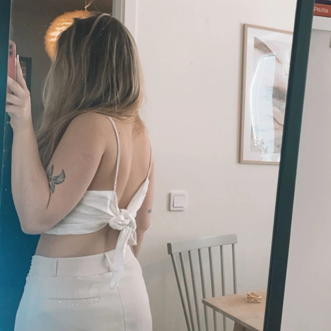 Vit sommar topp  - 90