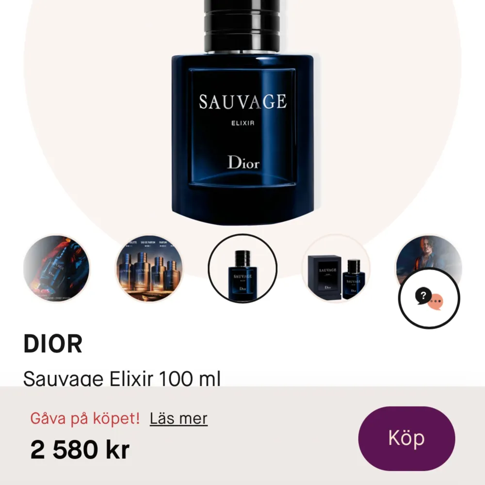 En riktig tung parfym som kan användas året runt. 85 ml kvar. Se bild 2. Kan mötas i Stockholm eller frakta vid köparens bekostnad.. Övrigt.
