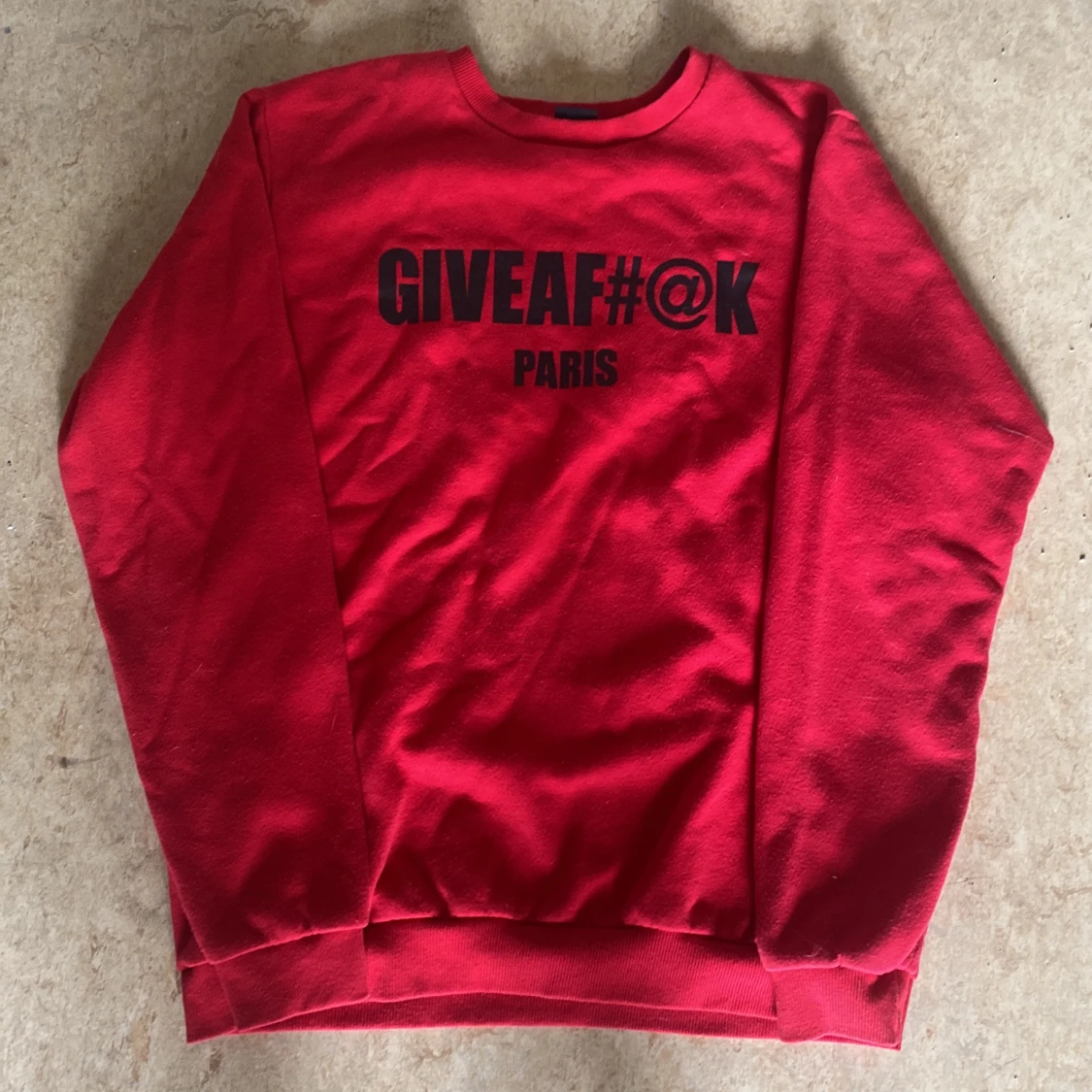 Röd Tjocktröja - 90