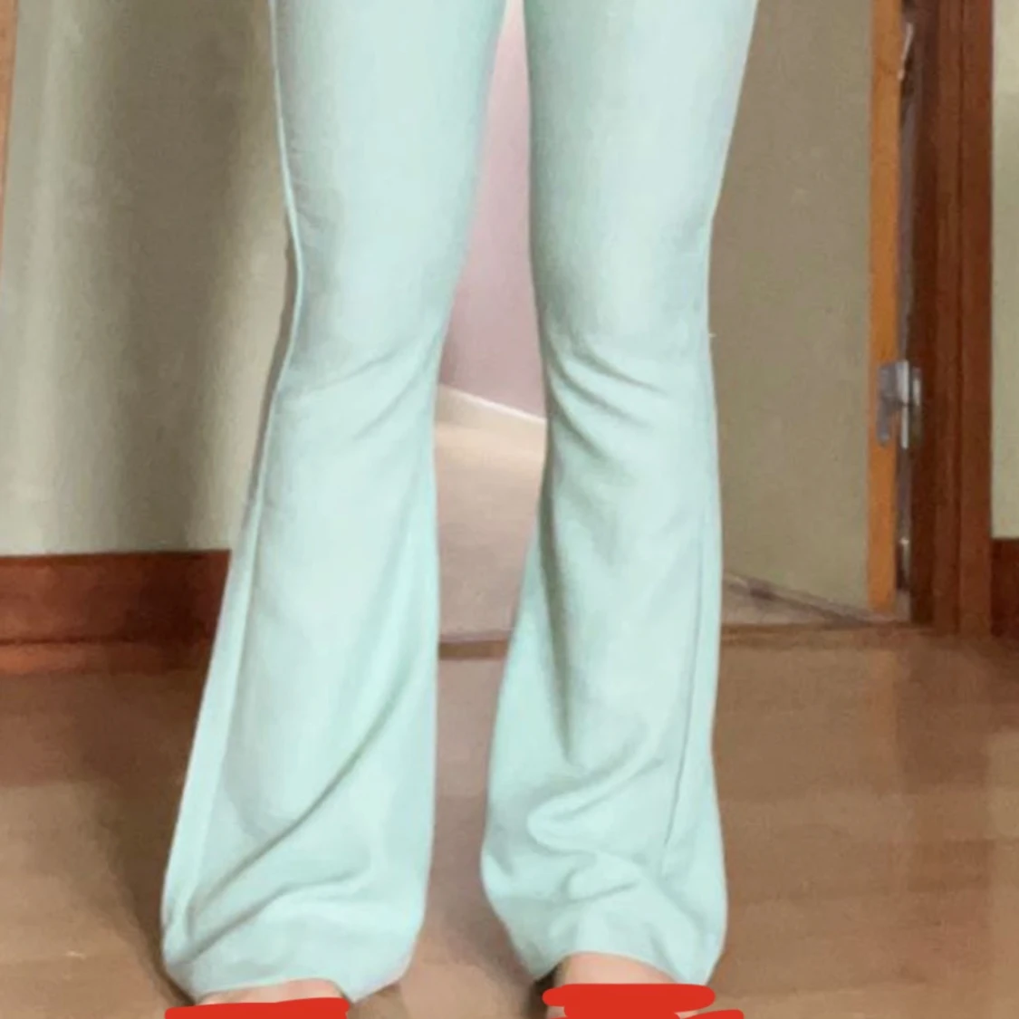 Linnebyxor mintgrön  - 90