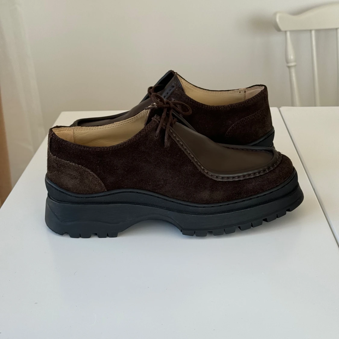 Chunky läder loafers - 91