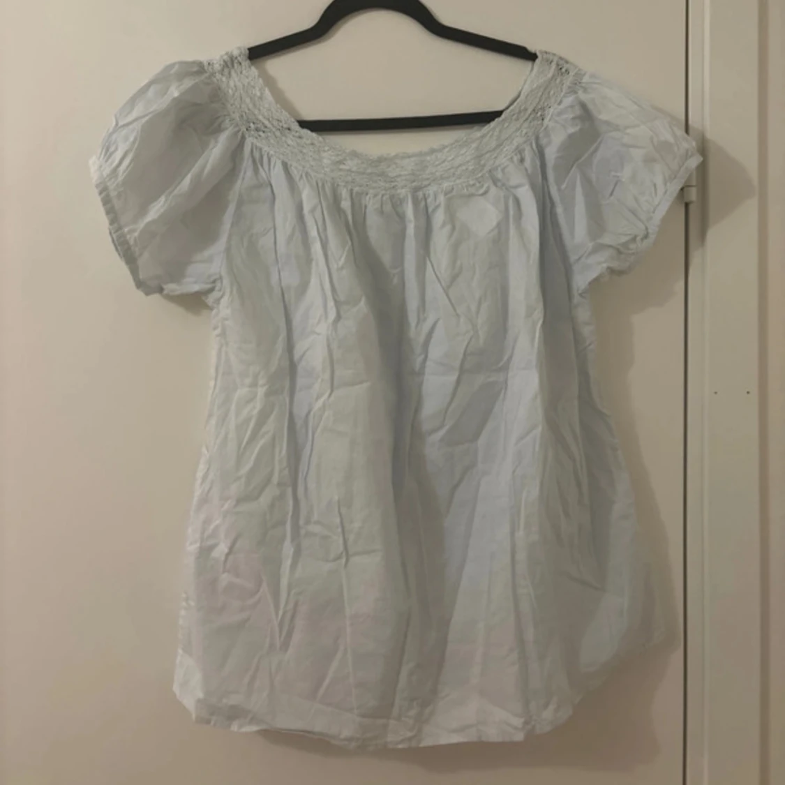 odd molly söt ljus blå blus topp - 90