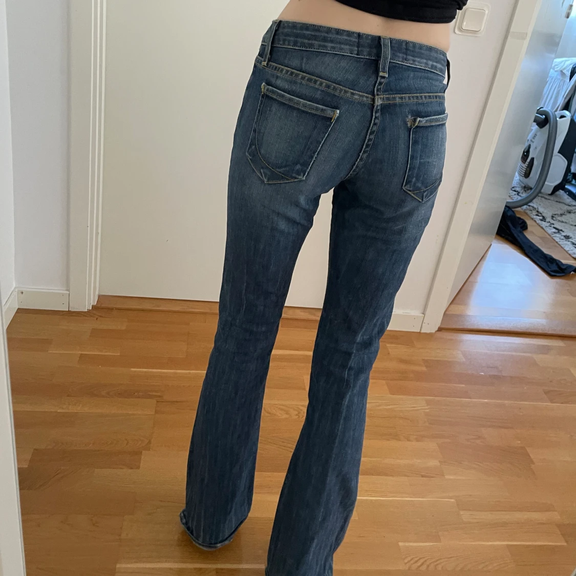 bootcut lågmidjade jeans - 90