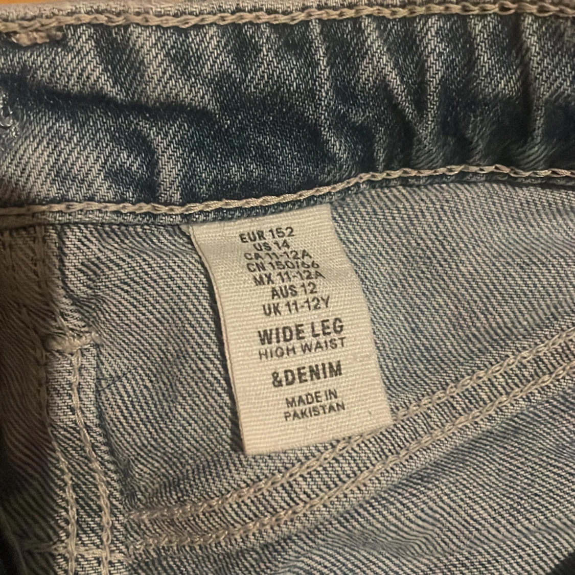 Blå high waist jeans - 91