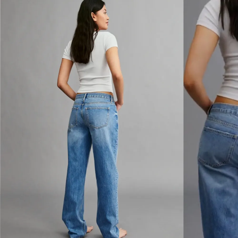 Jeans köpta på ginatricot i storlek 38. Superfina och i mycket bra skick då de inte kommer till användning något mer! Pris kan diskuteras🥰. Jeans & Byxor.