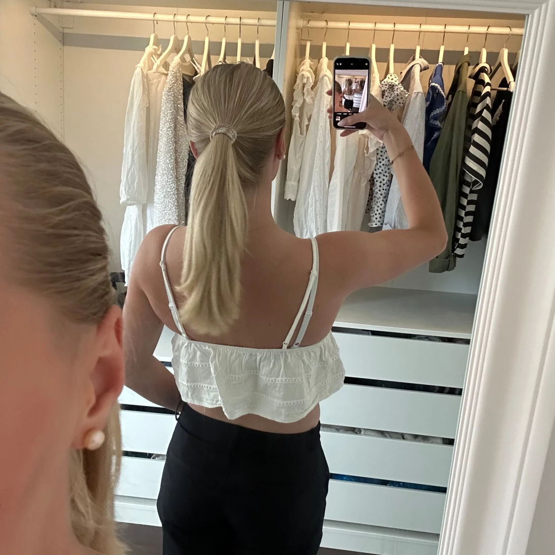 Vit topp Shein  - 90