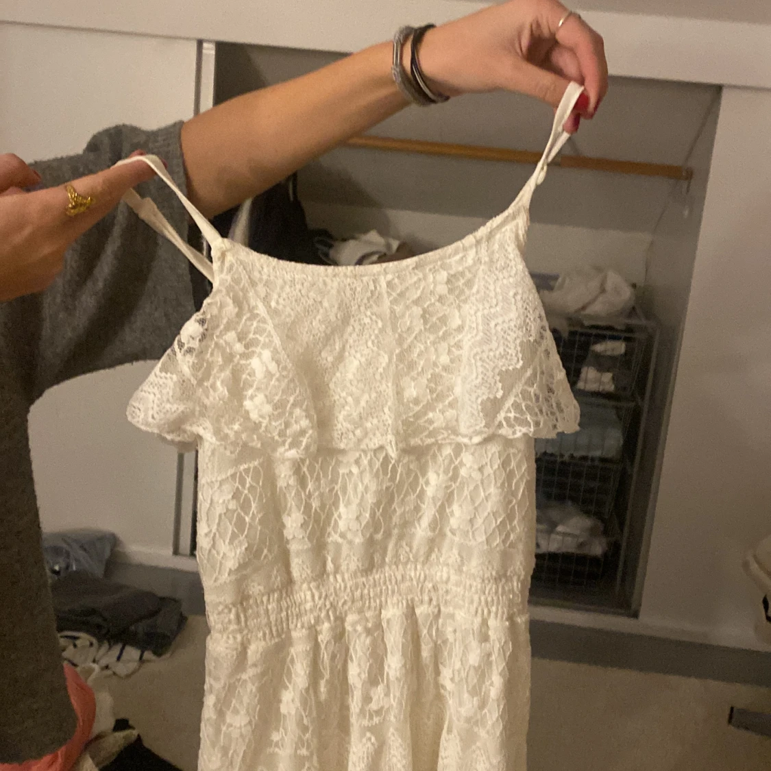 Vit klänning  - 90