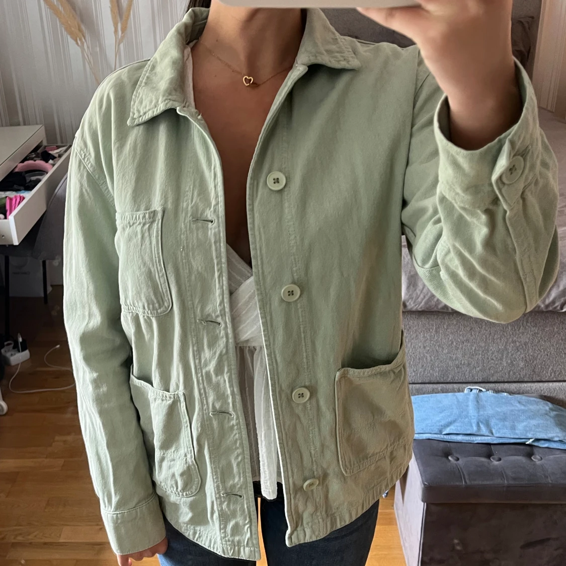 Grön jeansjacka! - 90