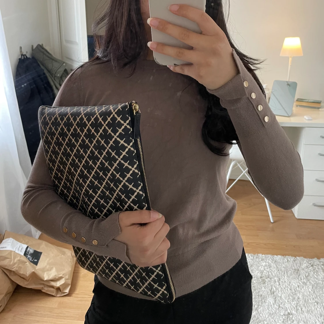 Zara långärmad topp