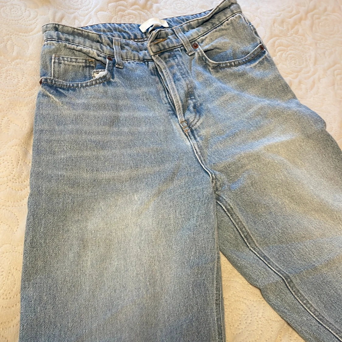 Highrise wideleg jeans H&m