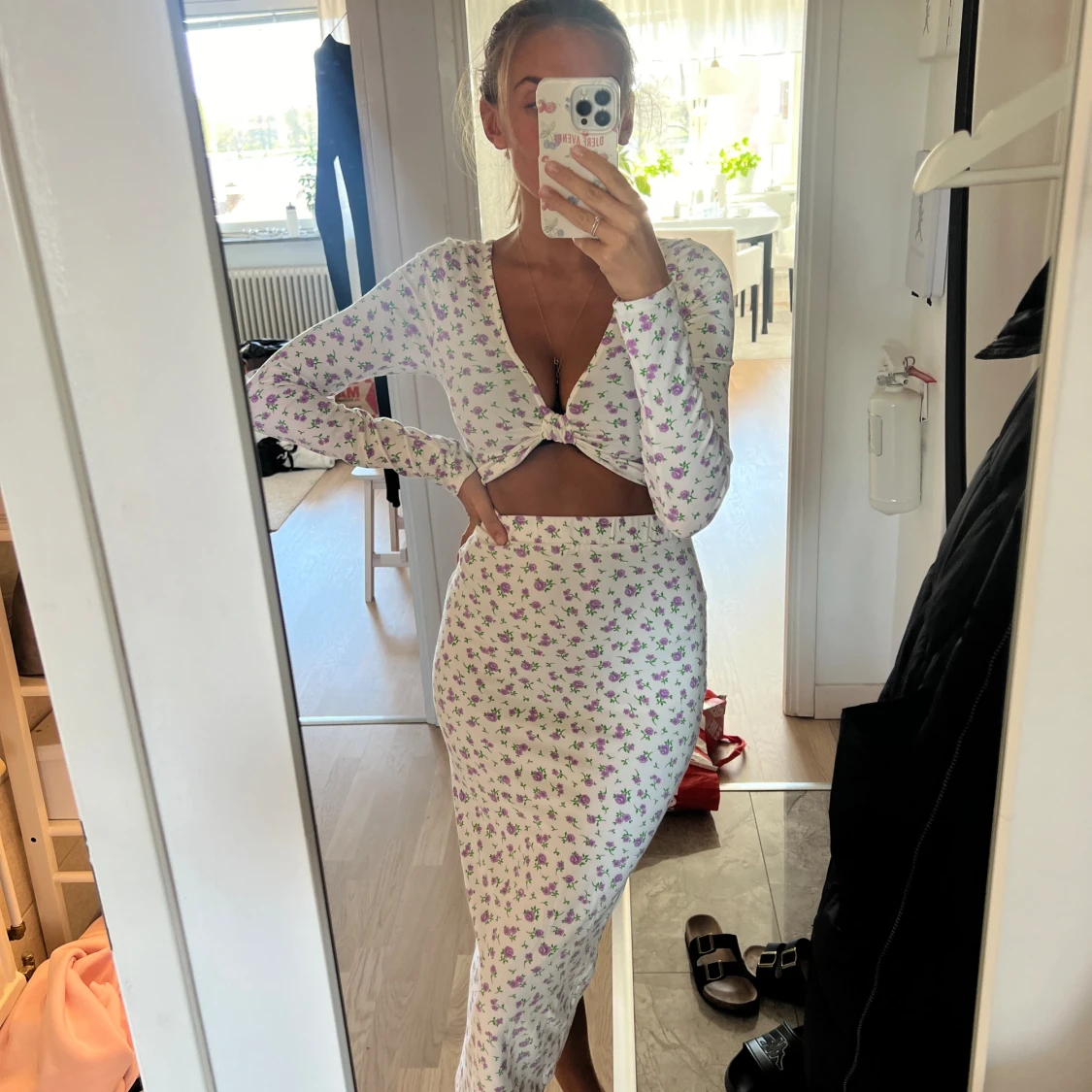 Tvådelat blommigt set