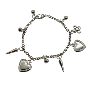 Handgjort armband - ♡Material-zinc alloy, rostfritt stål. Nickel fri. Armbandslängd: 17cm och  1cm lång förlängninskedja för justering