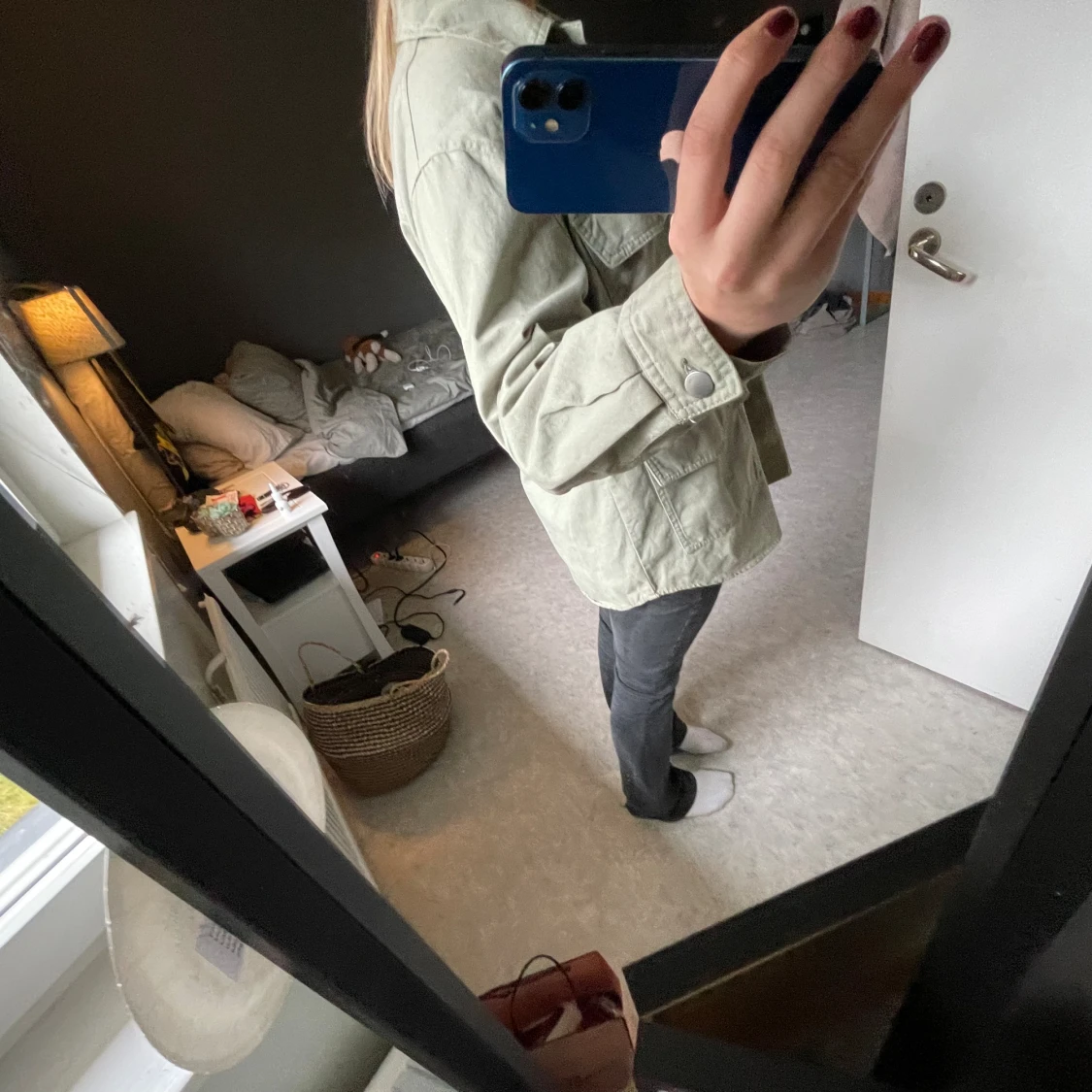 Grön jeansjacka  - 90