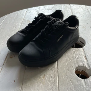 Svarta Björn Borg Skor - Säljer ett par Björn Borg skor som jag använt 1 gång utomhus men annars bara testat hemma. Dom kostar ca 750kr nypris. Priset kan diskuteras.