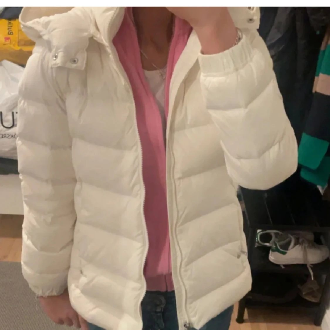 Vit Ralph Lauren jacka 