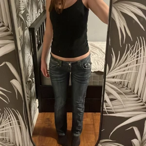 True religion jeans med drake på fickan  - Säljer då de är för korta för mig och vill ha de långa (är 175 cm) och för stora i midjan 💕 Innerbenslängden är ca 76 cm och tror de skulle passa på någon som är ca 165-175 (beror på om man vill att de ska va långa eller kortare) ❤️