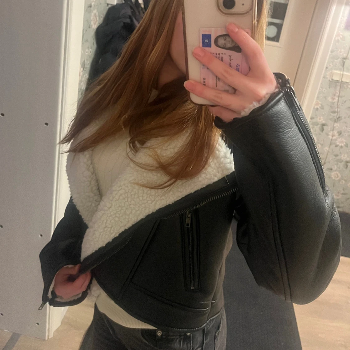 Skinmjacka med päls - 91