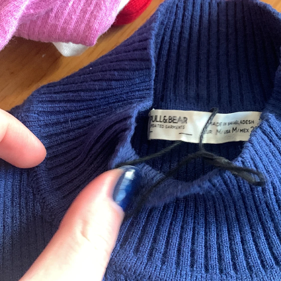 Mörkblå långärmad  - 91