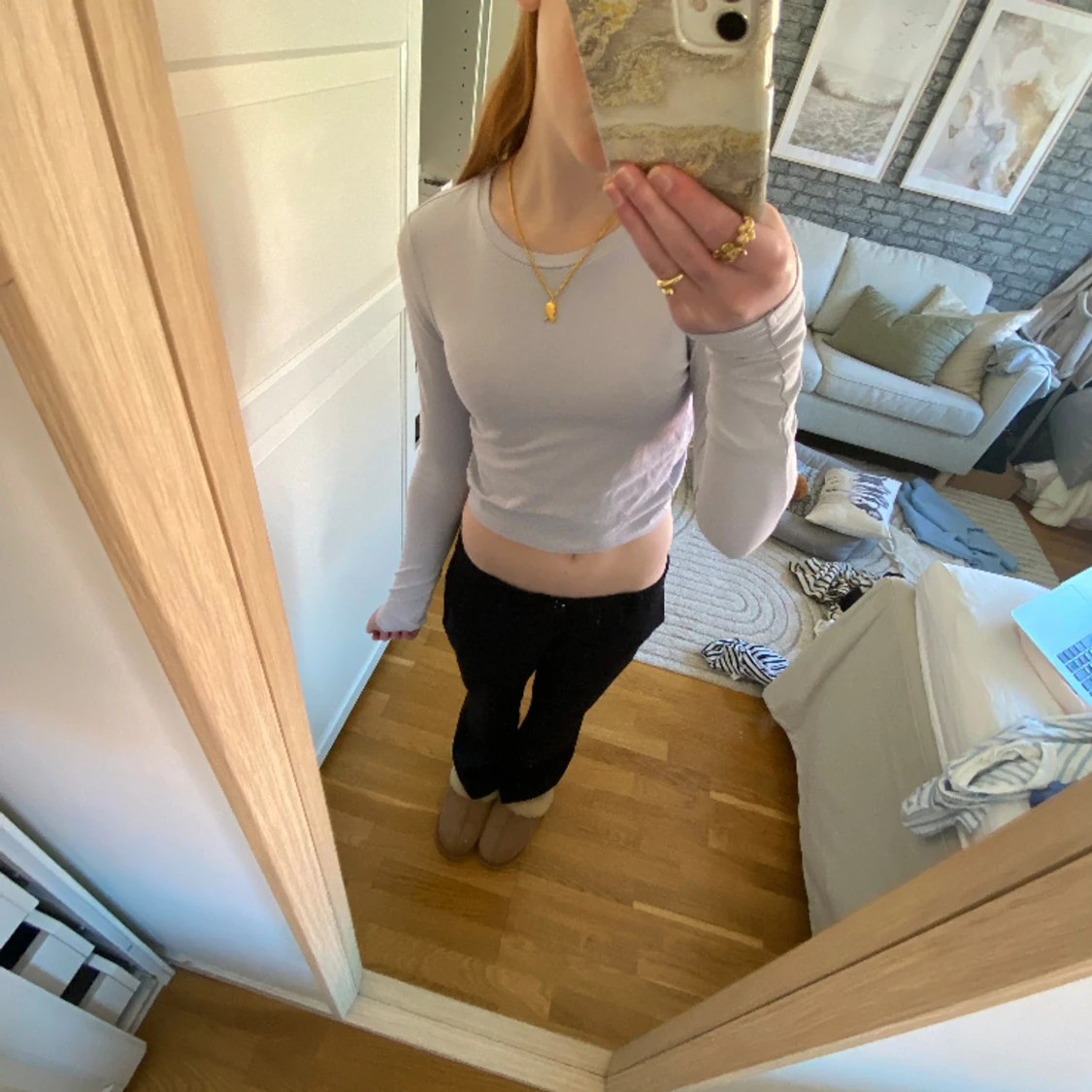 Tröja med öppen rygg