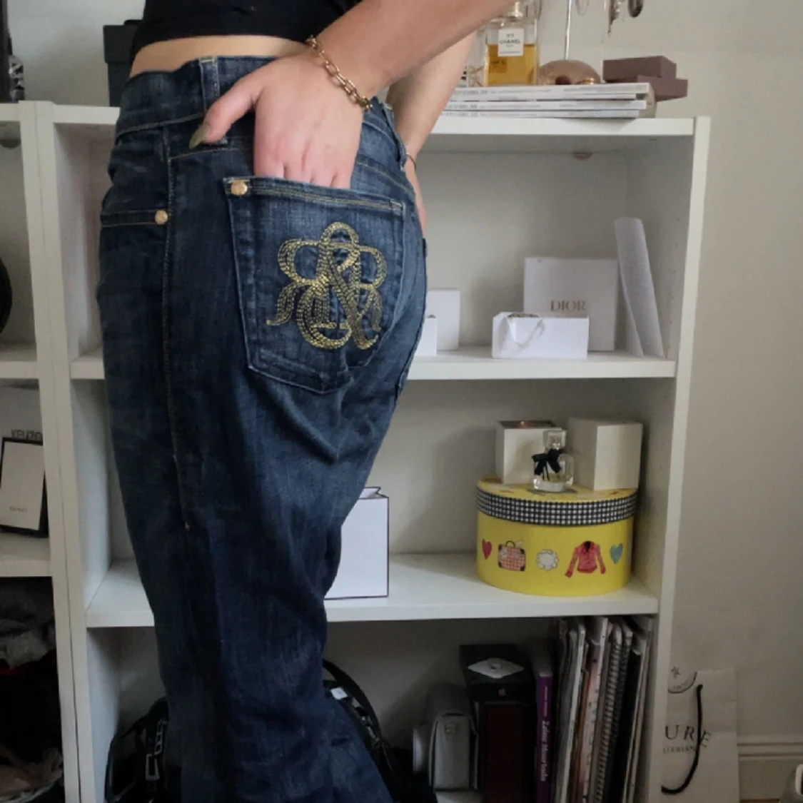 Lågmidjade jeans  - 90