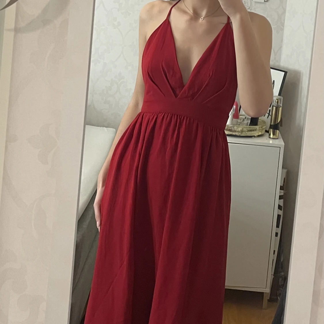 Röd balklänning - 90