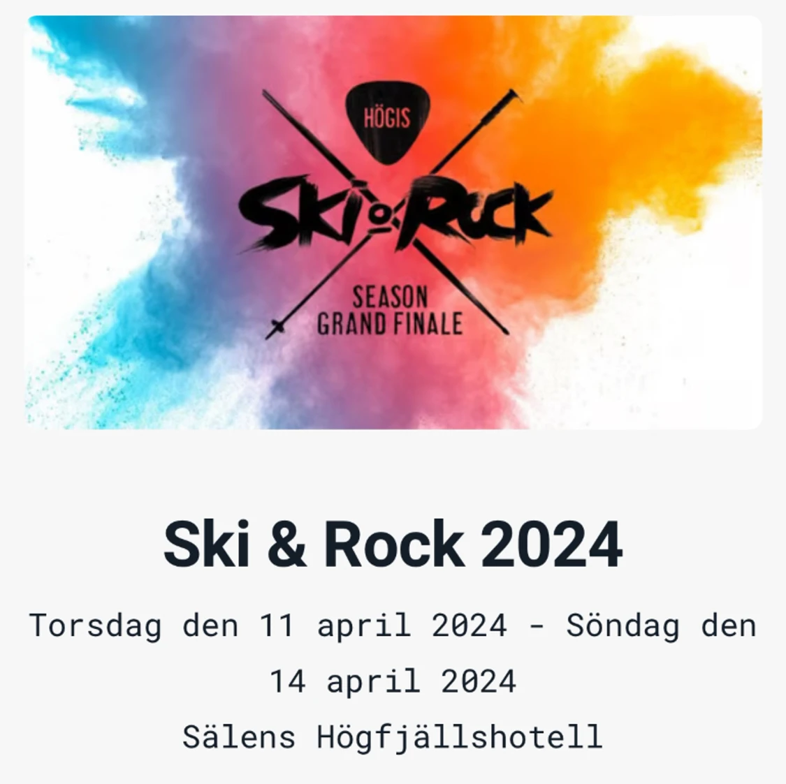 Ski & rock 2024