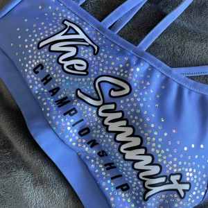 Sportbh- the summit - En träningtopp som inte finns att köpas! Alla cheerleaders kommer känna igen den. Från The summit. Köptes i USA använt 1 gång därav säljer jag för 200kr nypris va 499kr 💕