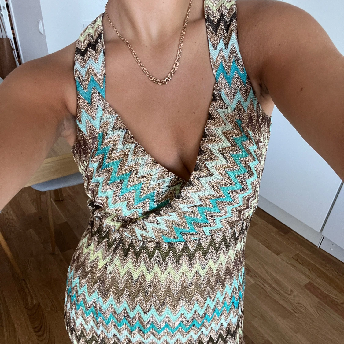 Missoni-likande klänning