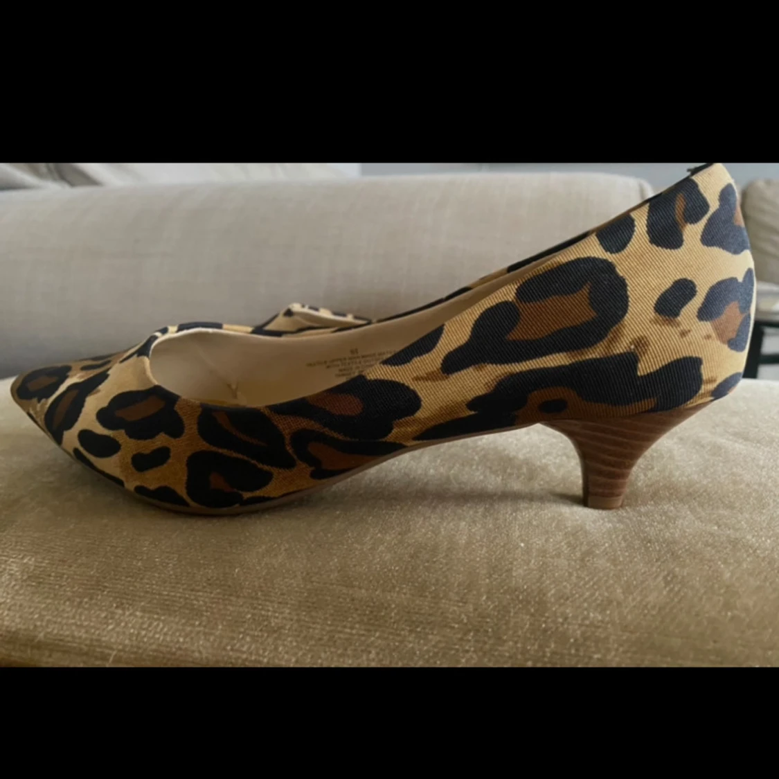leopard kitten heels - 90