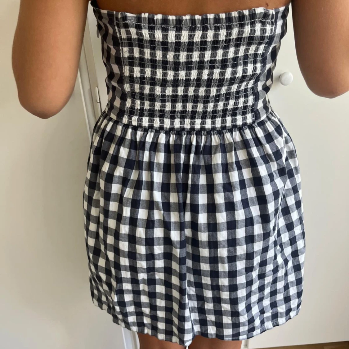 Rutig miniklänning  - 90