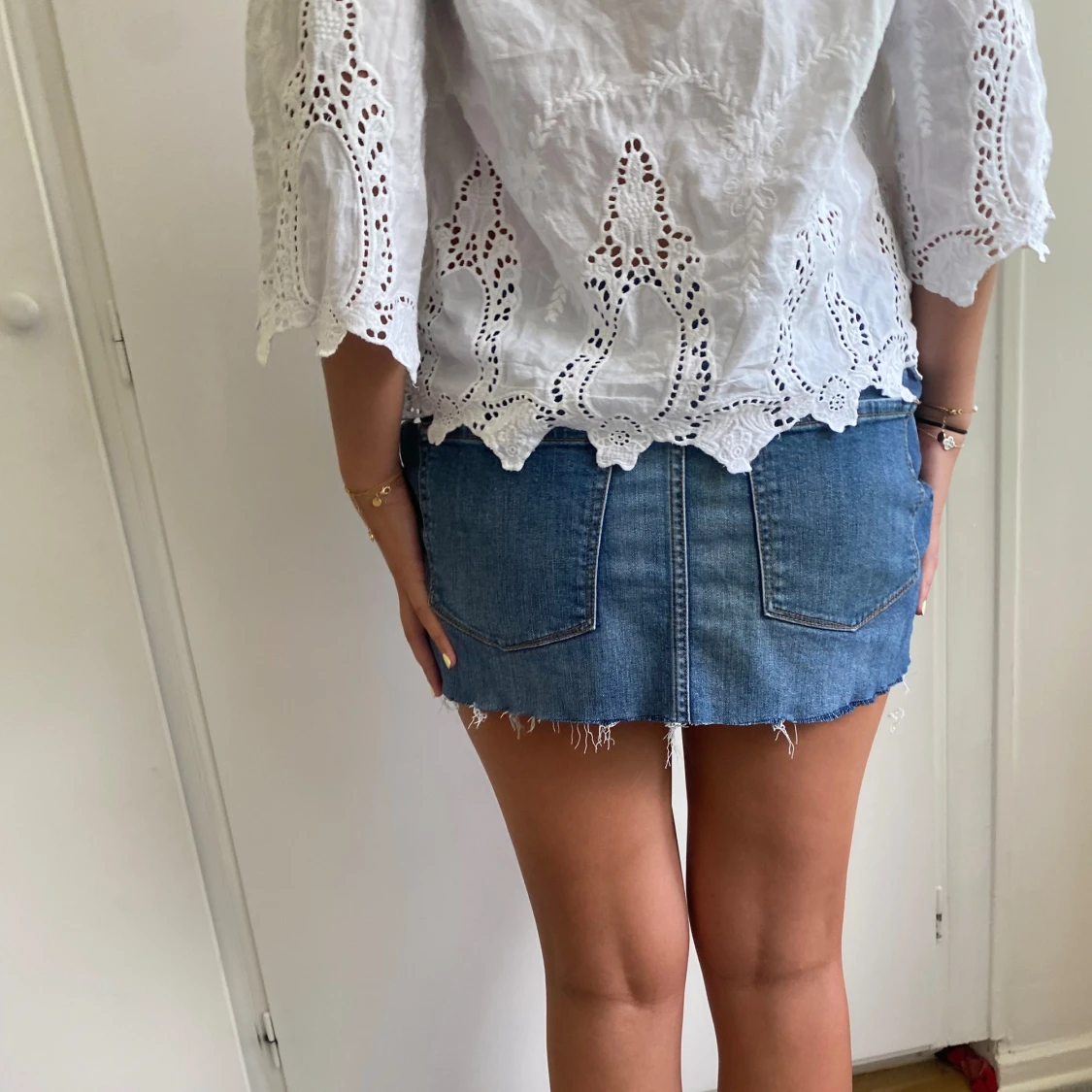 Lågmidjad jeanskjol - 91