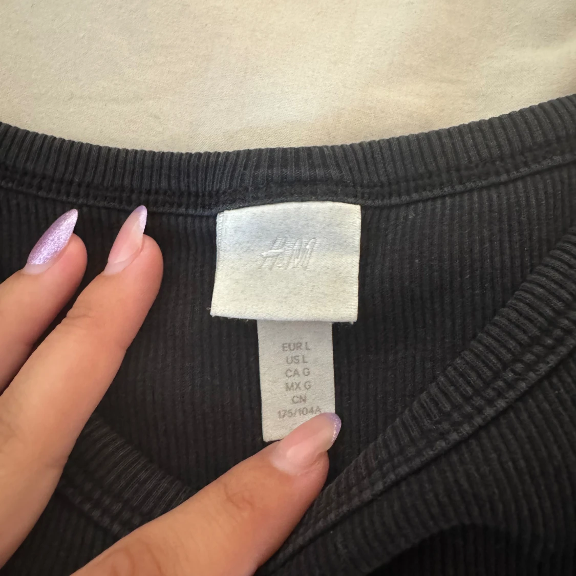 Svart Croptop Linne - 91