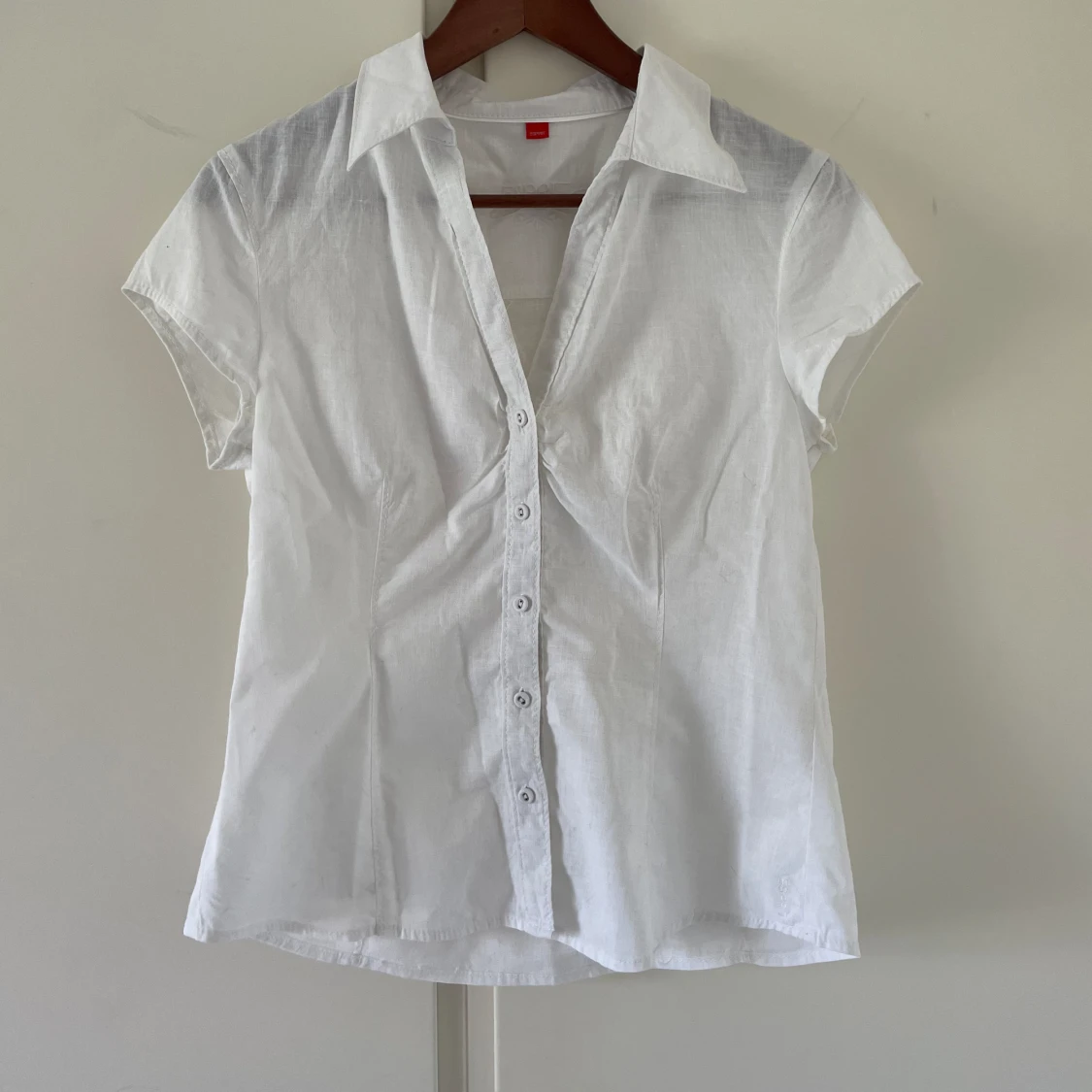 Kortärmad linneskjorta 