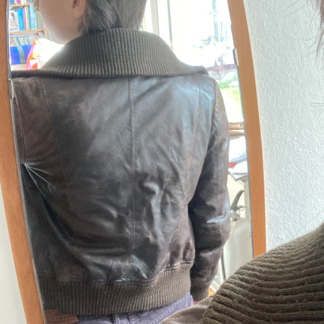 Vintage skinnjacka  - 91