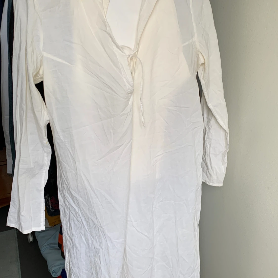 Långärmad skjorta med byxor i 100% bomull..  - 91