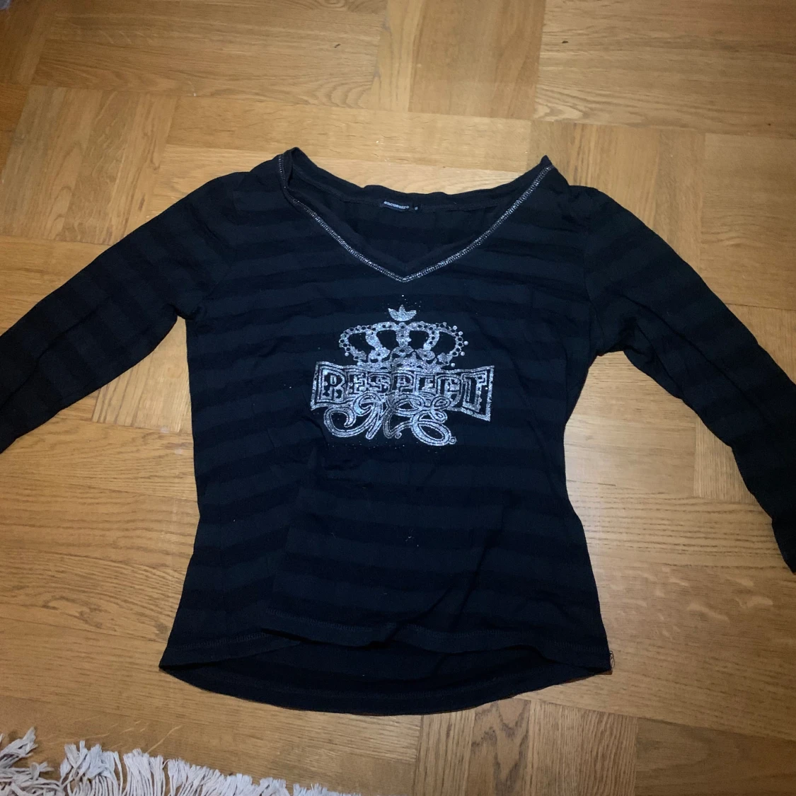 Randig trekvarts tröja 