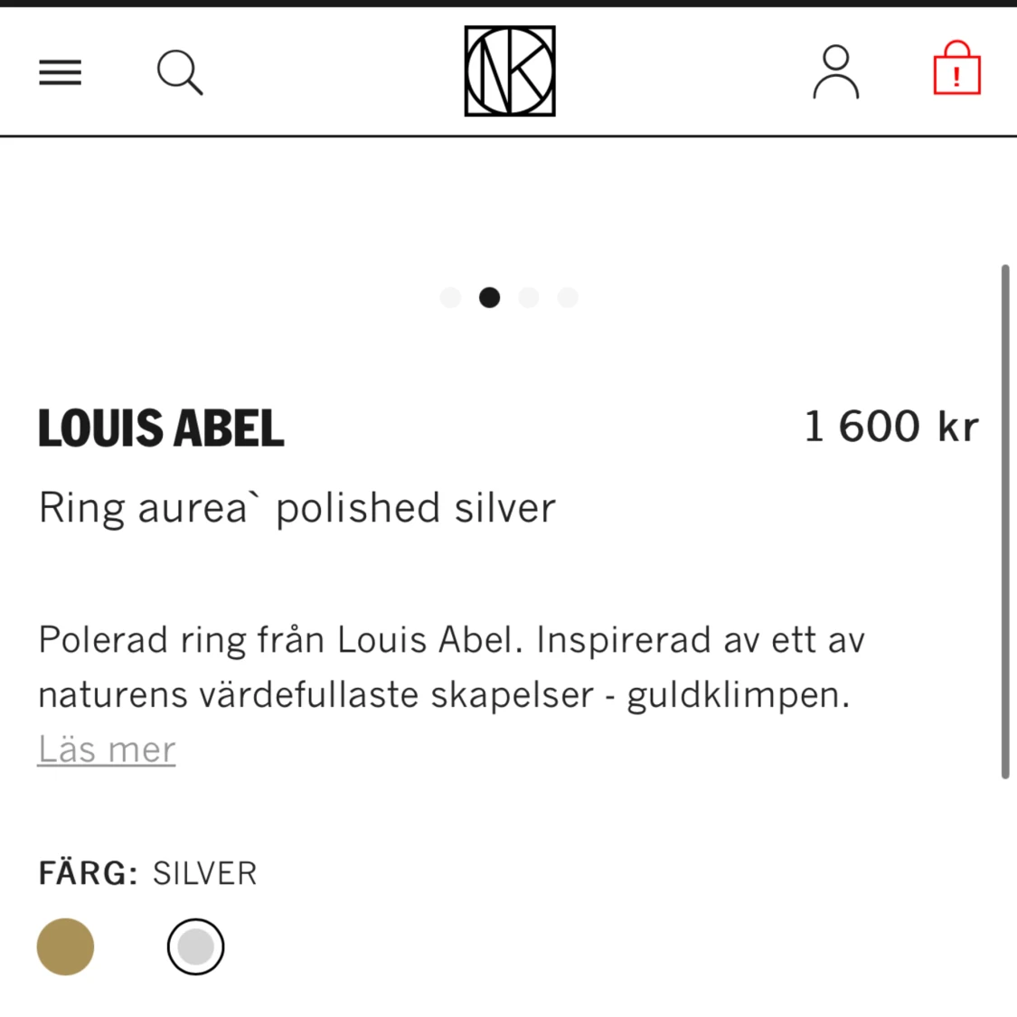 Louis abel ring  - 90