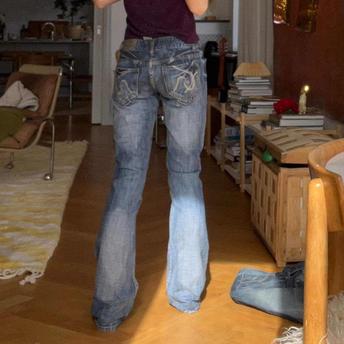 Lågmidjade jeans
