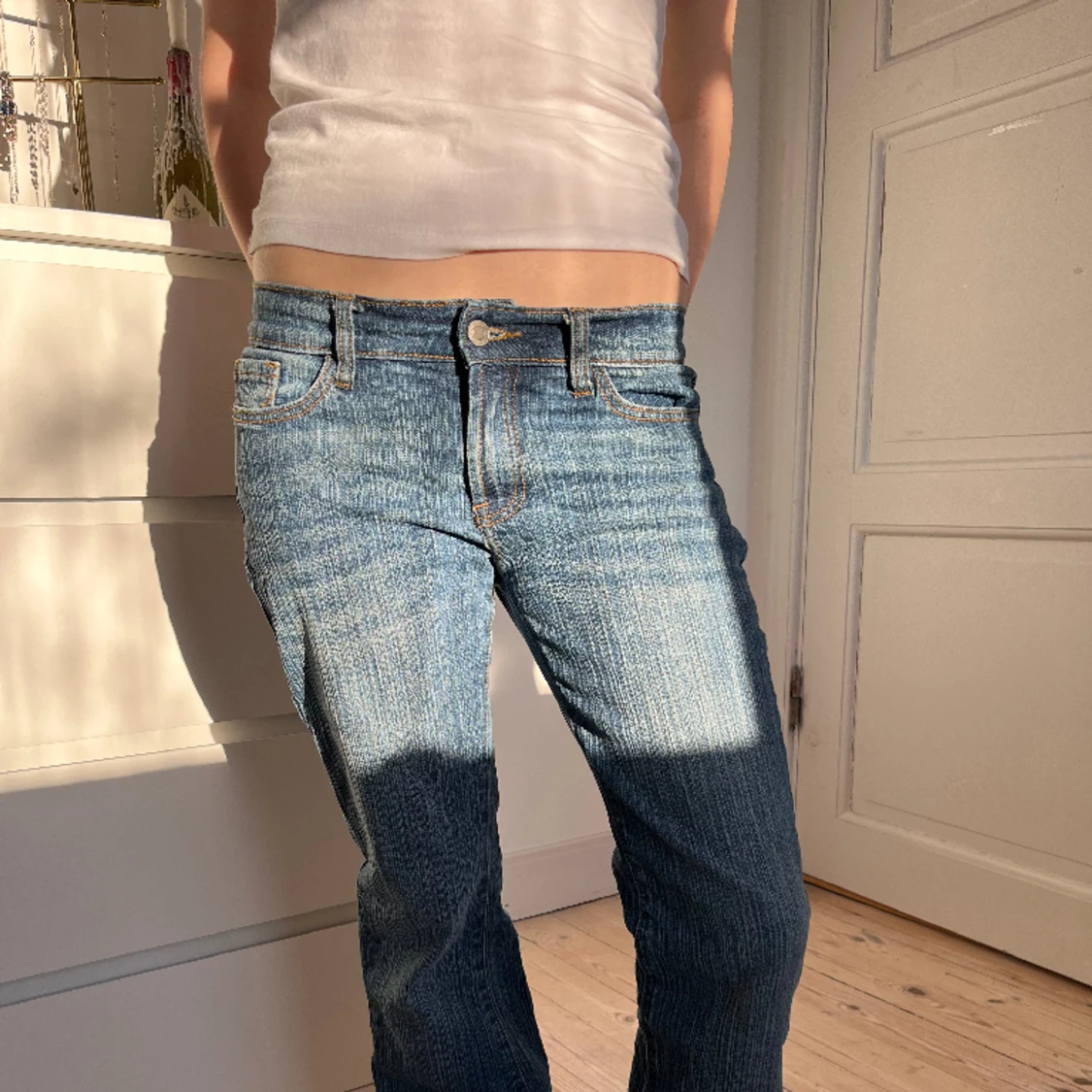 Lågmidjade jeans