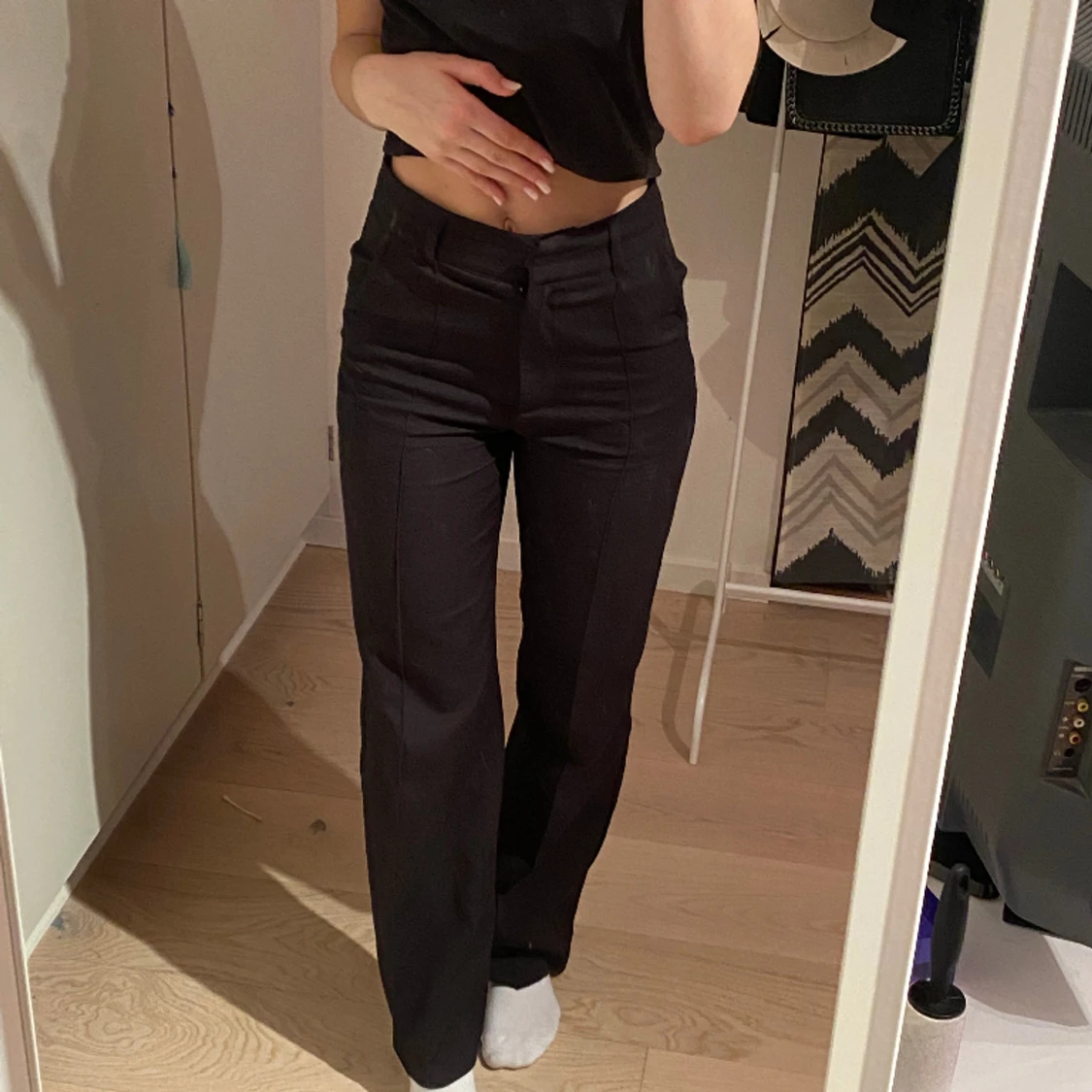 Svarta kostymbyxor  - 90