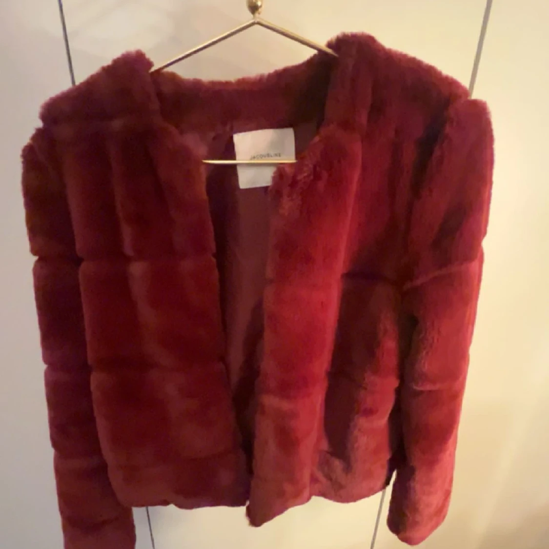 Skit cool fake pälsjacka - 90