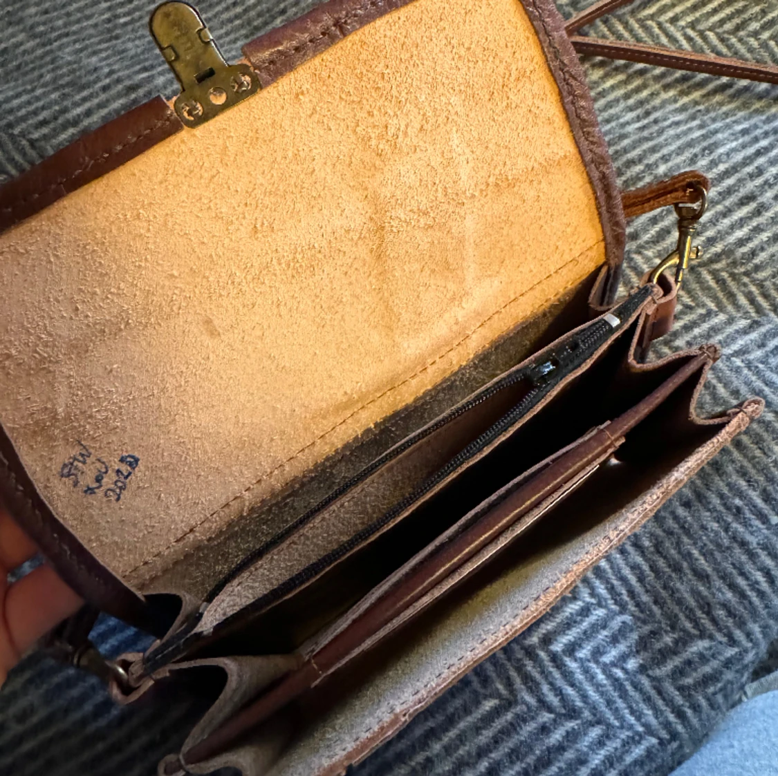Fin läderväska - 90