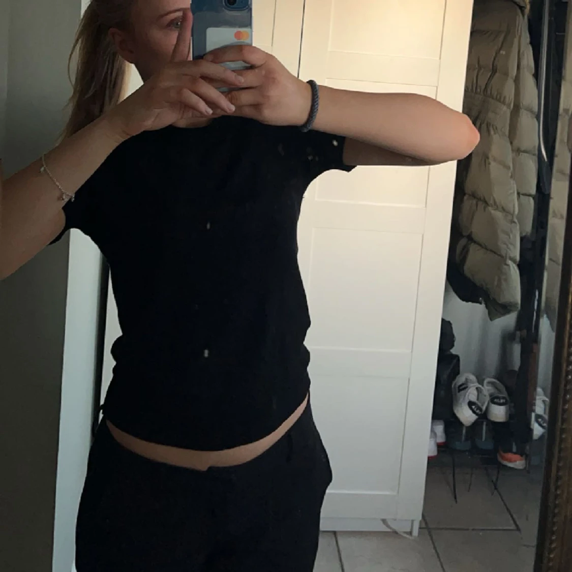 Stickad T-shirt  - 91