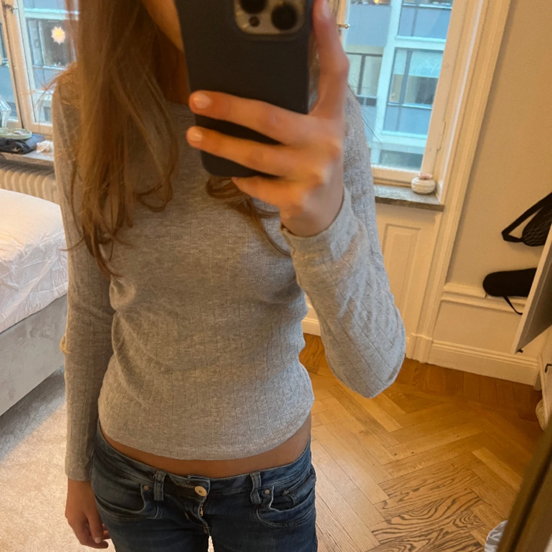 Brandy grå långärmad tröja