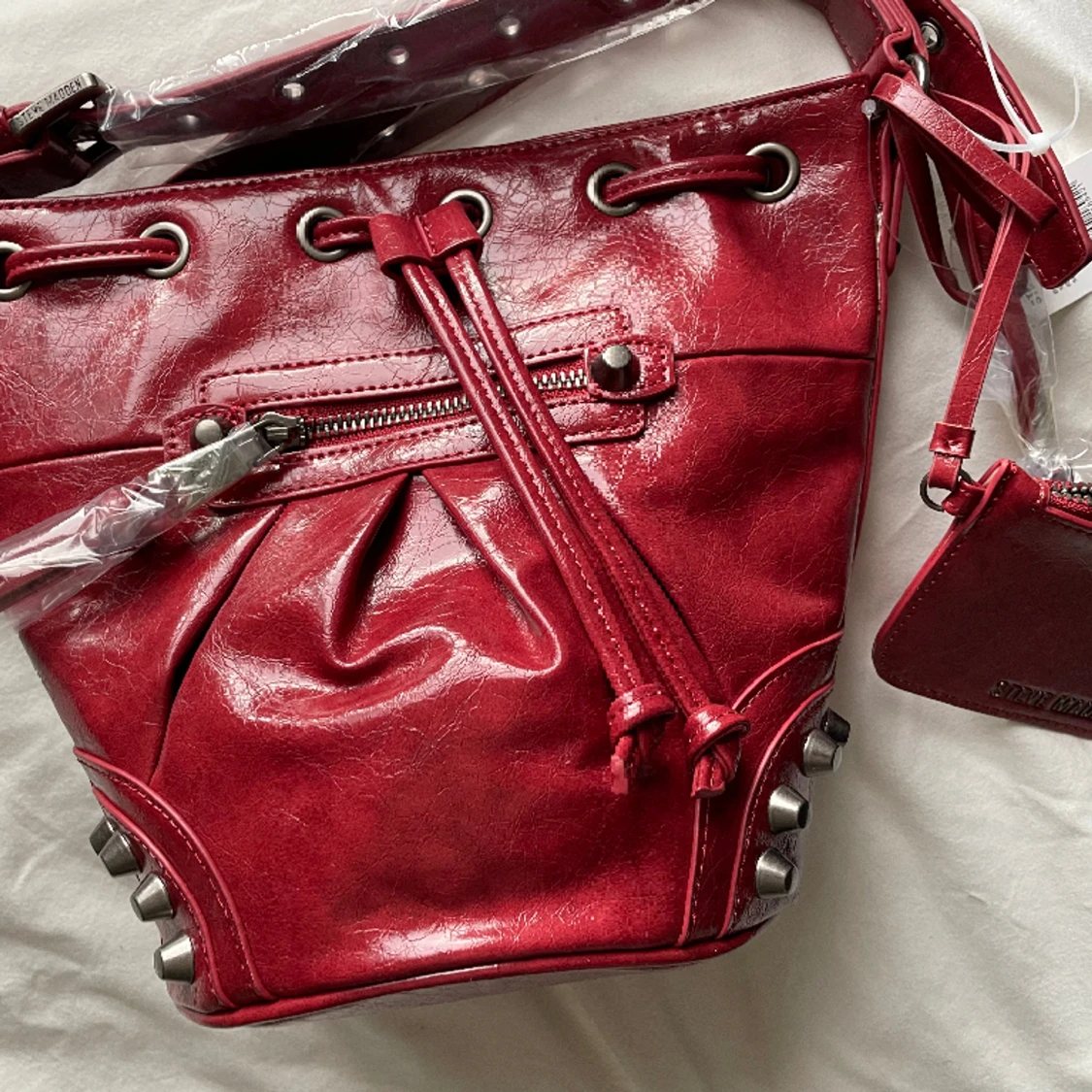 Röd Steve madden väska  - 90