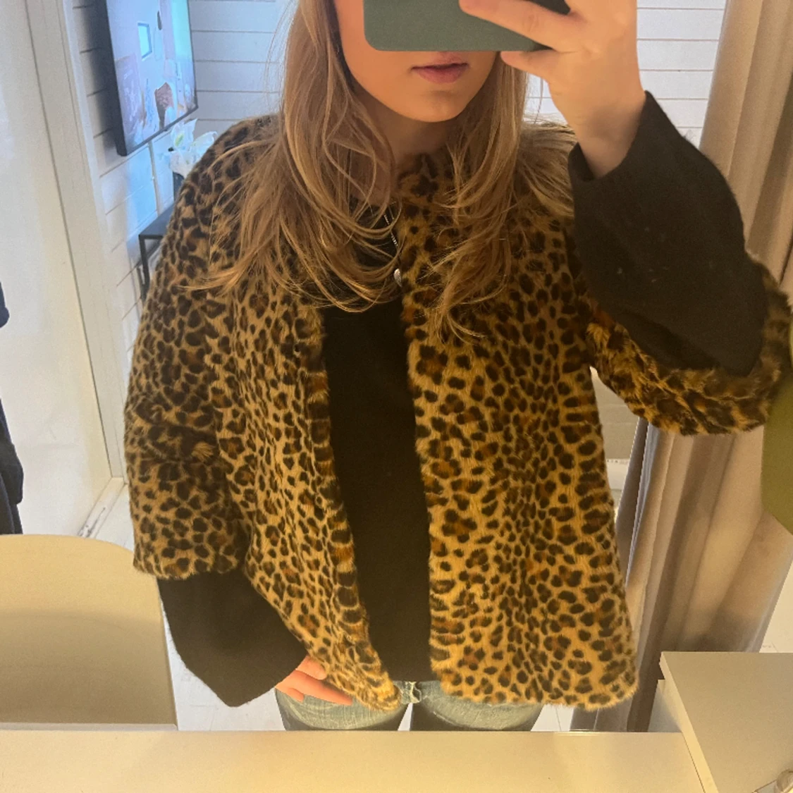 Leopard päls jacka - 91