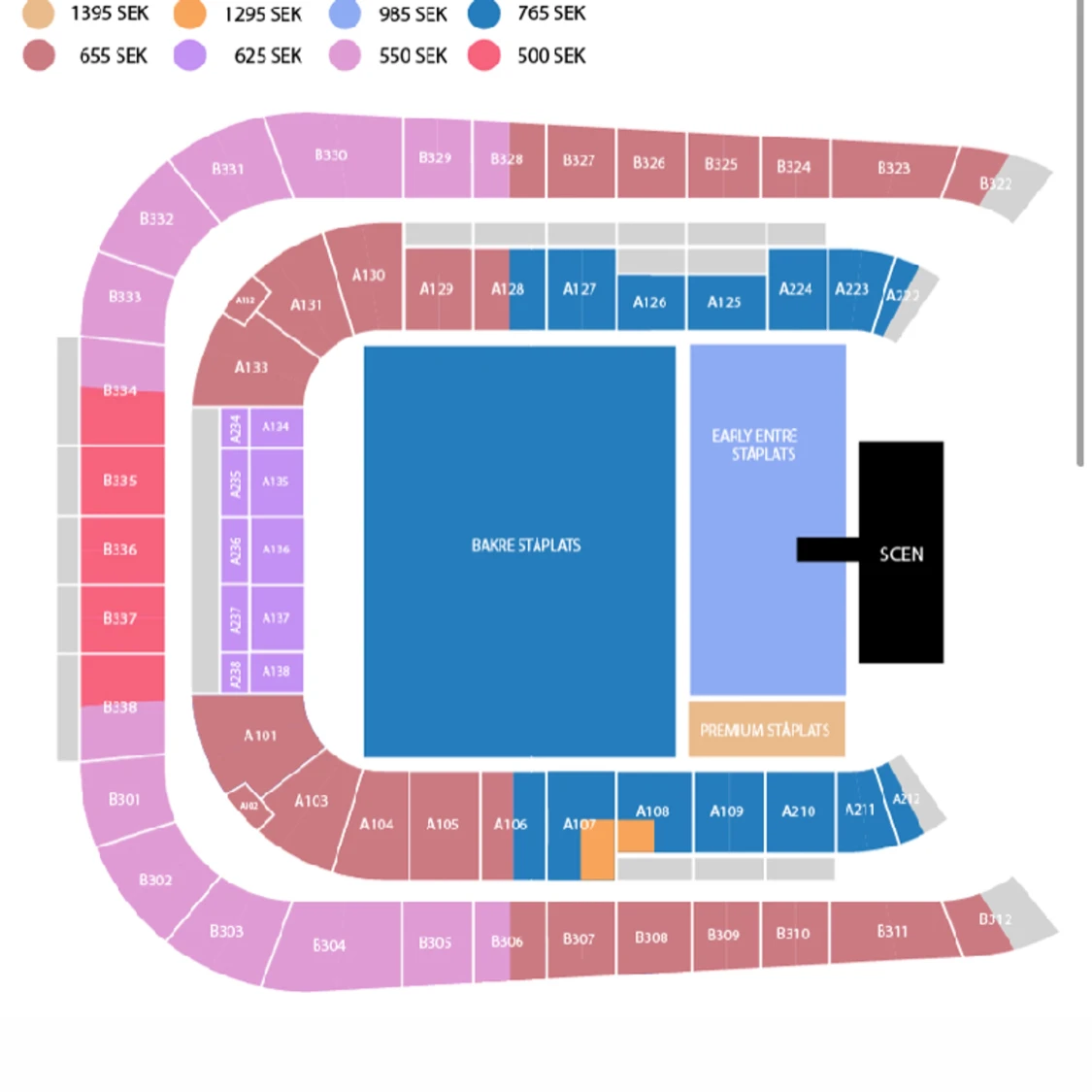 Säljer 5 biljeter  - 90