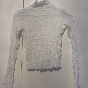 Mesh polotröja - Vit, genomskinlig 