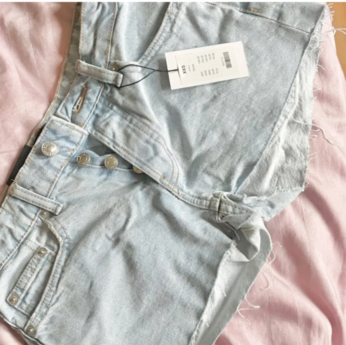 Lågmidjade Jeansshorts 