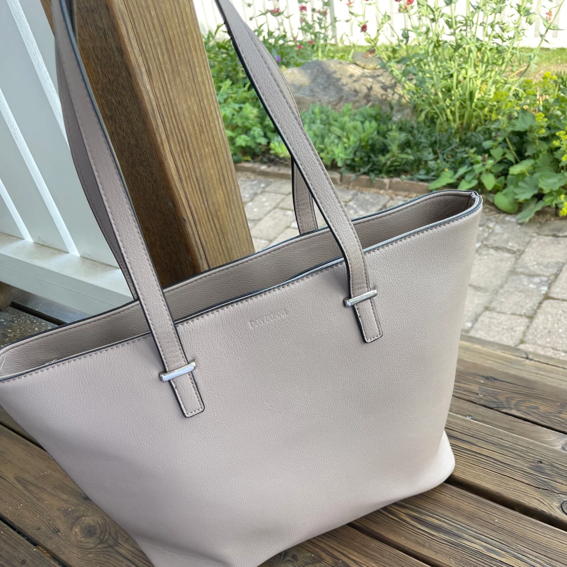Grå/beige handväska